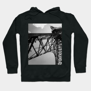 Black and White Tokyo Tower, Tokyo, Japan, Photography Hoodie